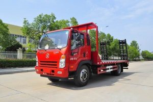 這款國六挖機(jī)平板運(yùn)輸車很火，關(guān)注沒？